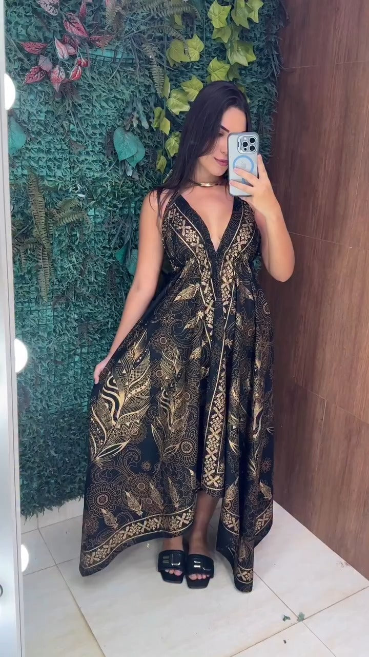 Vestido Ana Cigana Preto
